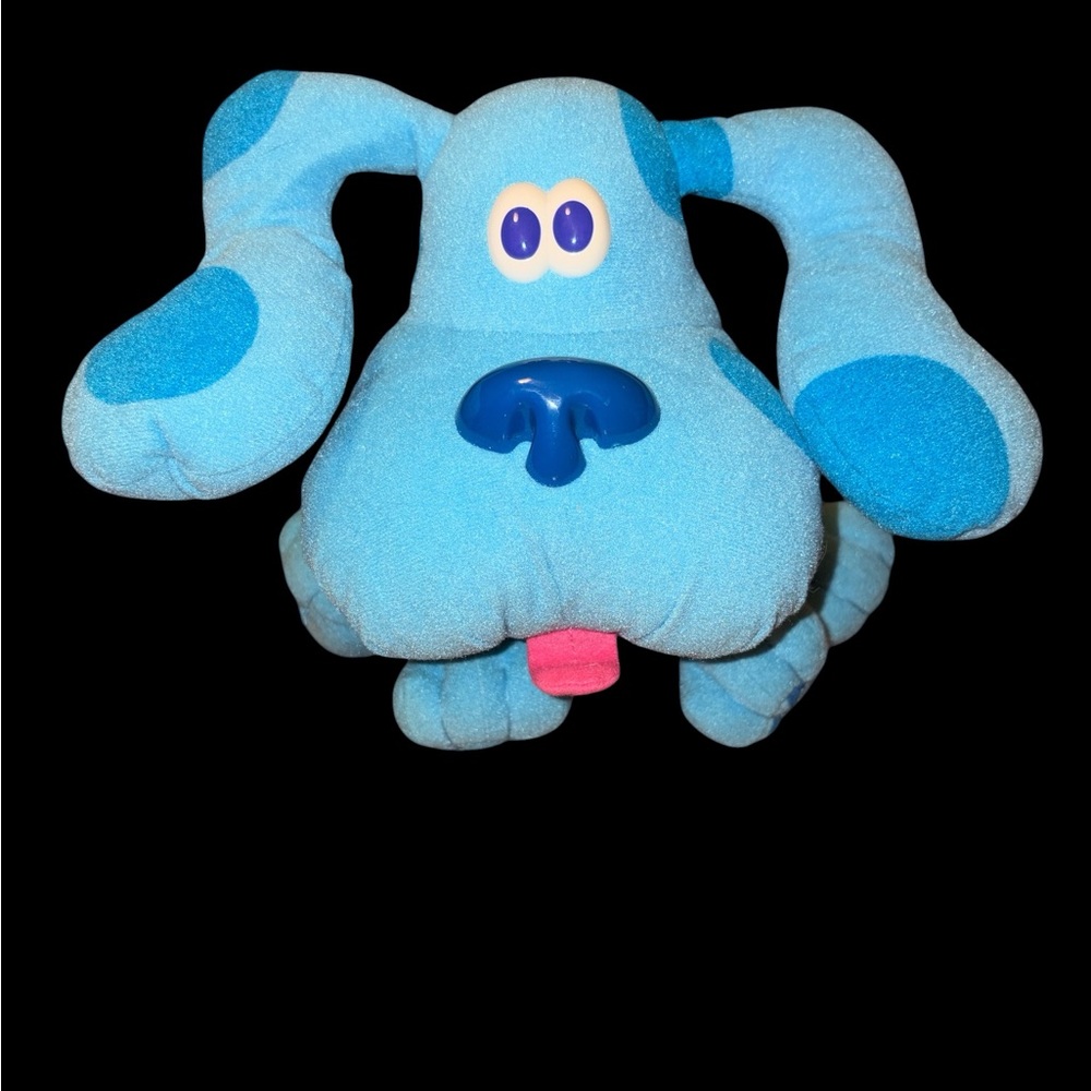 Vintage Blues Clues Dog Plush Toy 1997 Tyco Pose A Blue Stuffed Animal